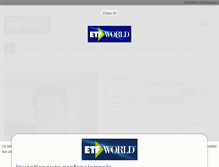 Tablet Screenshot of etfworld.fr